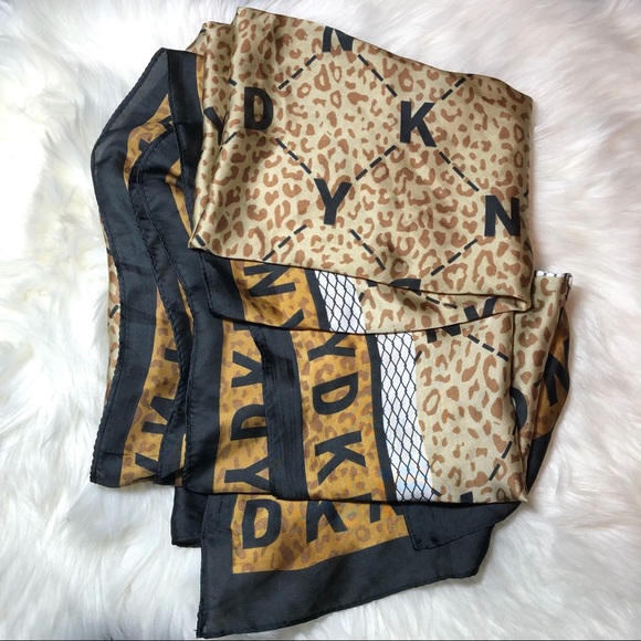 DKNY Multi Printed Scarf - NWOT - Picture 7 of 11